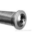 Tornillo gemelo paralelo y cilindro para maquina de extension de perfiles de tuberia de PVC Bausano MD125 / 30 PLUS